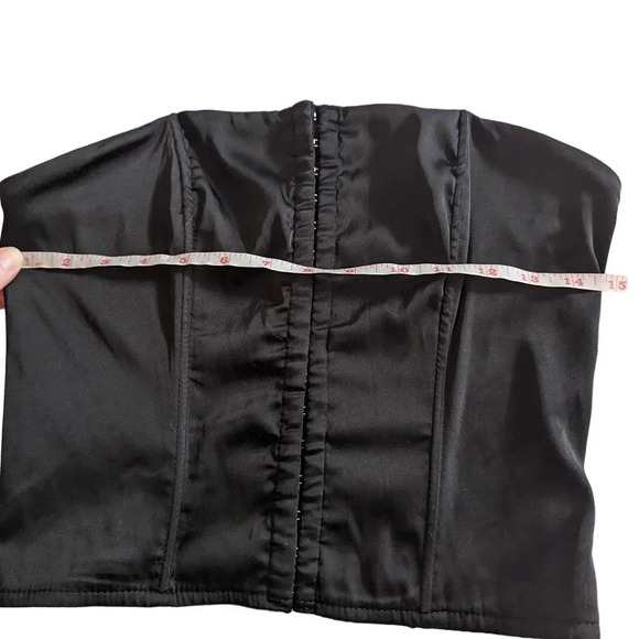 Superdown Black Satin Corset Top Size Small - Picture 8 of 9